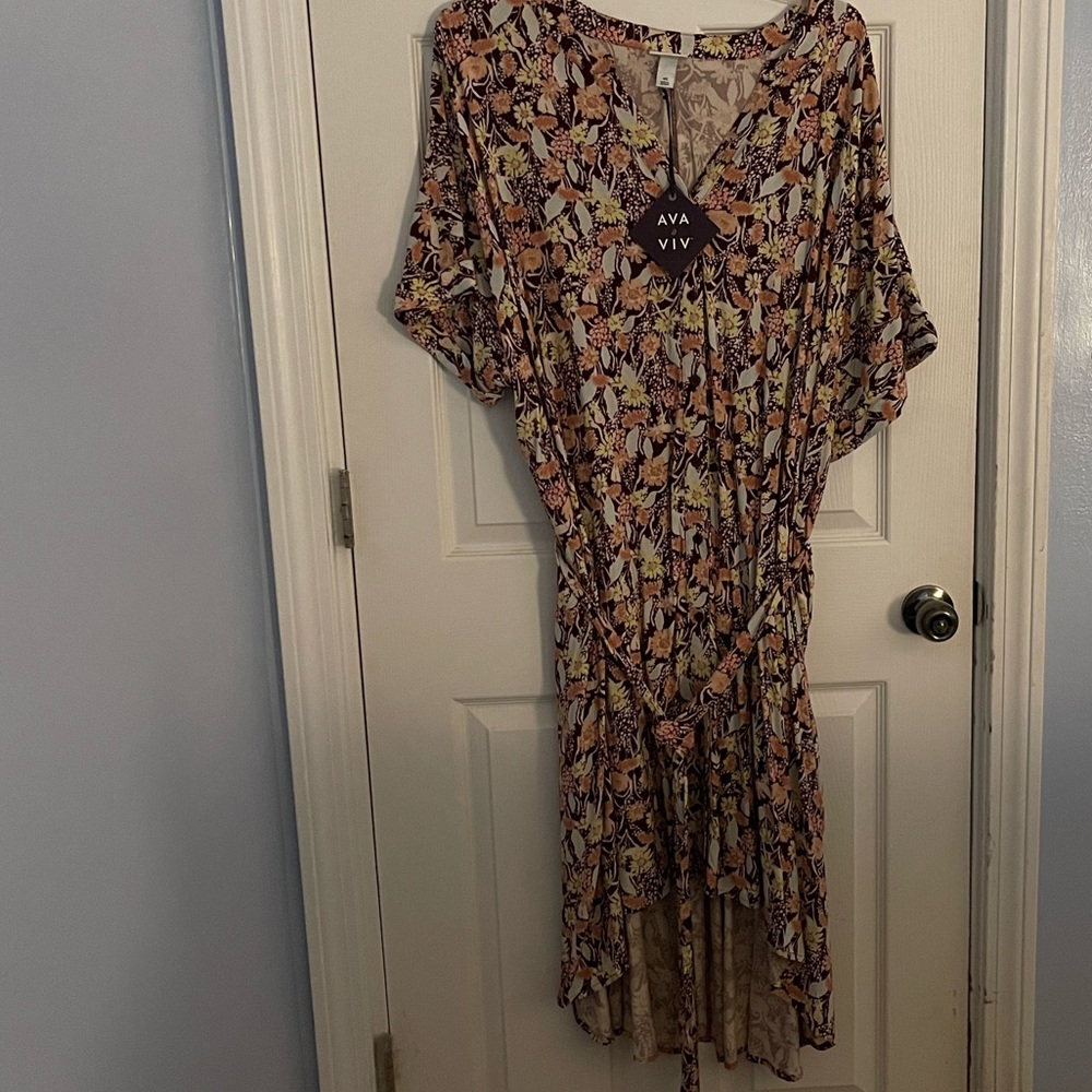 Ava & Viv 4X Floral Dress